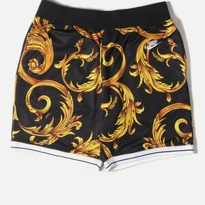 Nike x Supreme Black and Gold “Versace” Basketball Short NWT